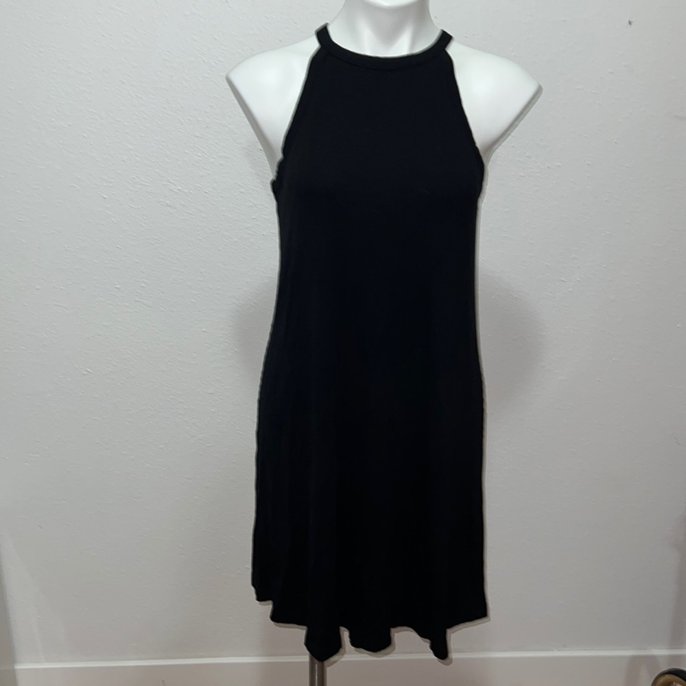 Old Navy Black Rived Dress Sz M